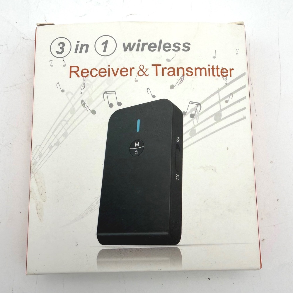 OiDiPi Bluetooth 5.0 Receiver Transmitter 3-in-1 Black Wireless Audio Adapter